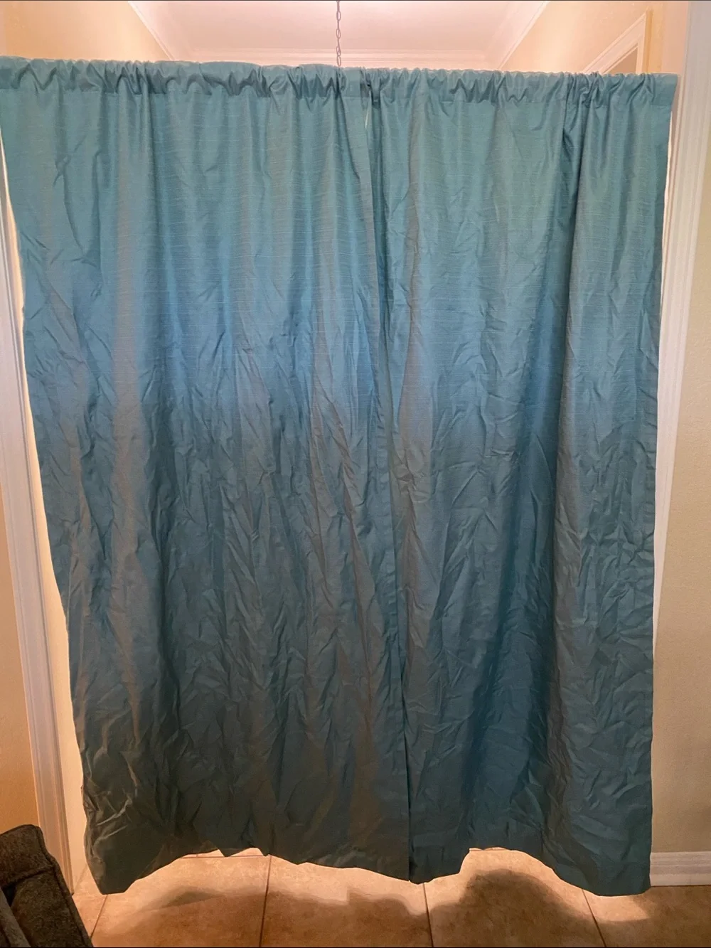 Teal Black Out Curtain Panels (2)- Classic Teal Drapery